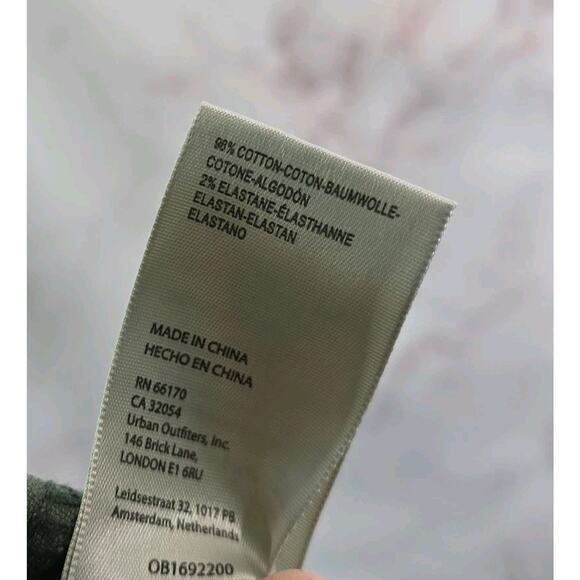 Free People Pants Womens 25 Green Corduroy High Rise Flare Bell Bottoms We The - Picture 11 of 13